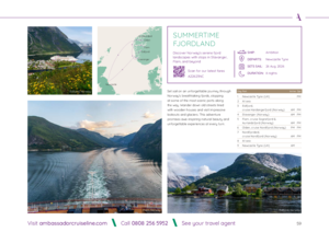 Ambassador Cruise Line, Full Season 2026 2027 Part 2